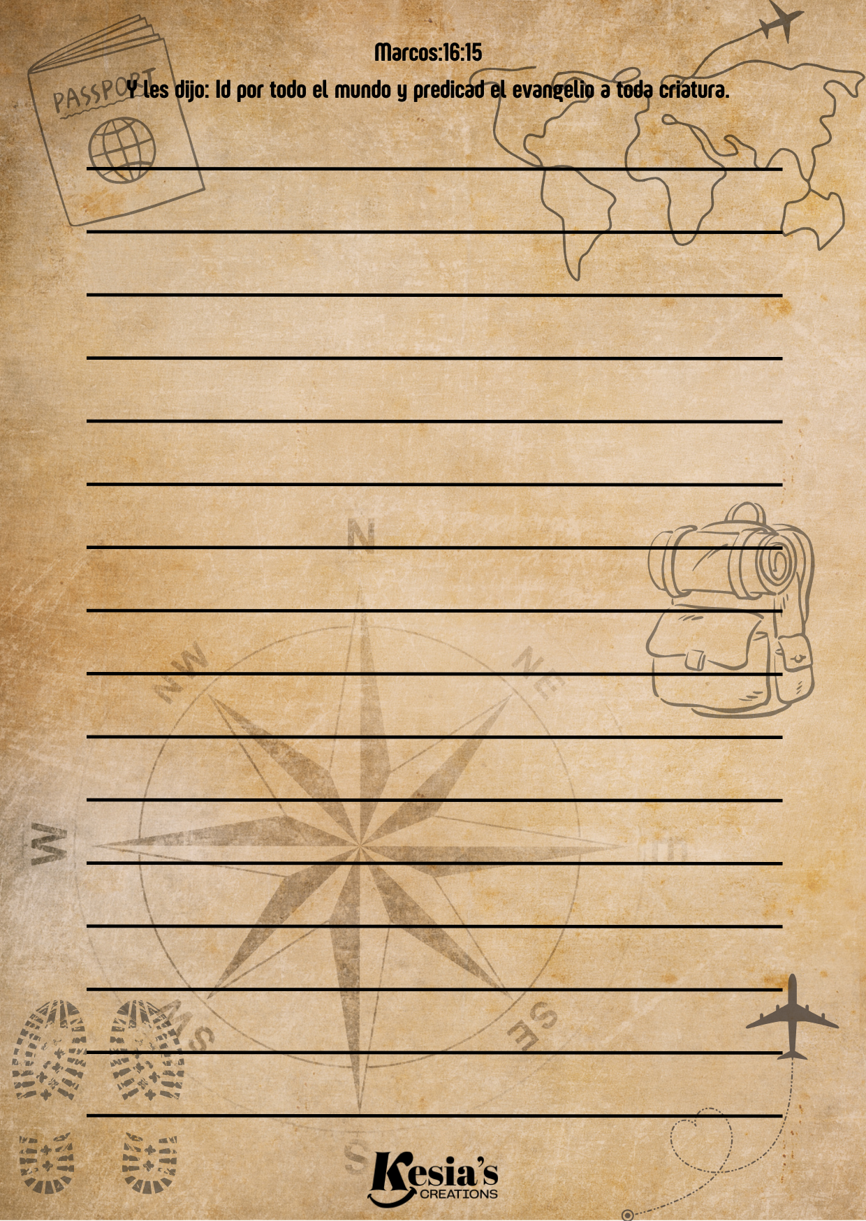 Libreta de notas / Id por todo el mundo y predicar el evangelio