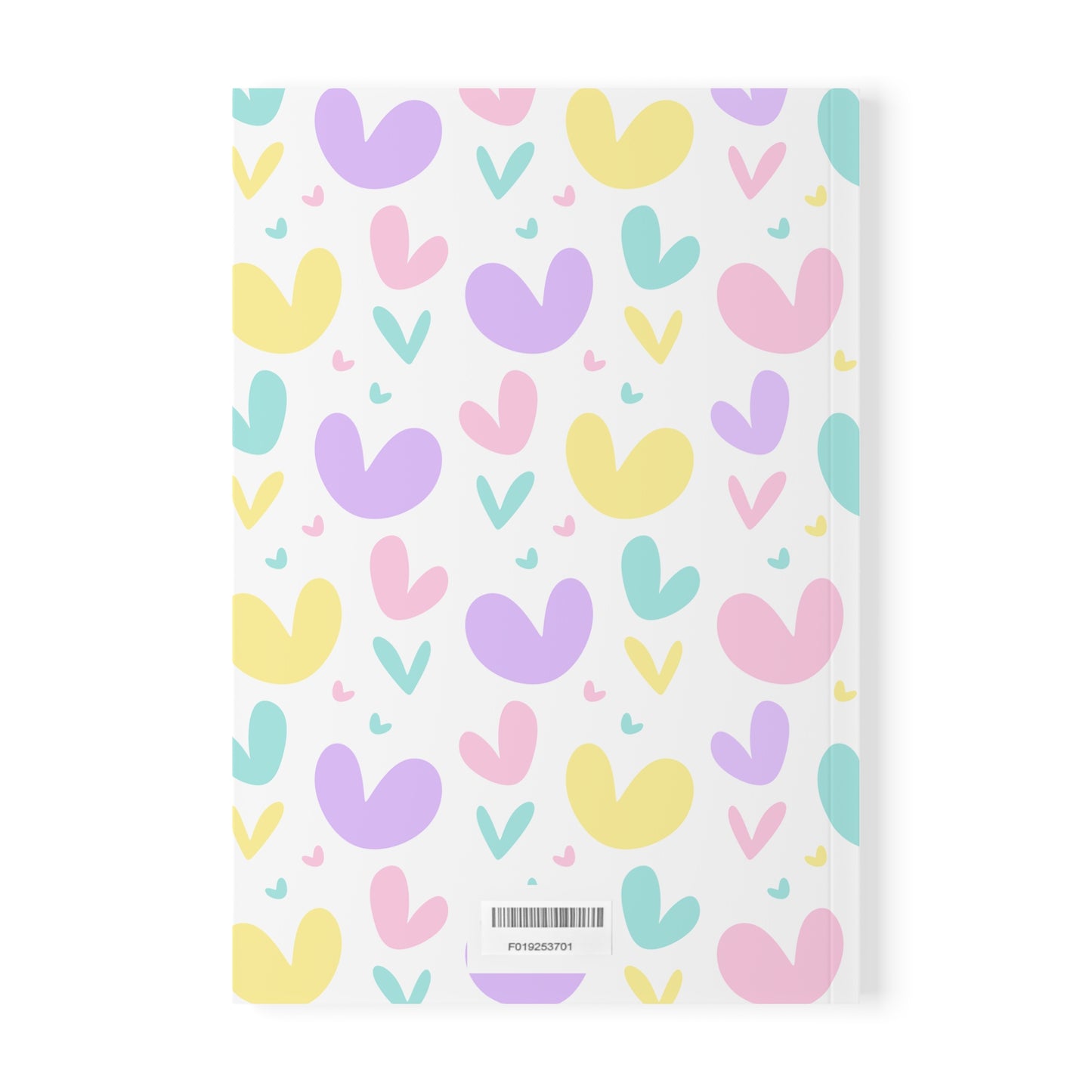 Colorful A5 Softcover Notebook with Heart Designs - Perfect for Journaling, Note Taking, Gifts, Students, Motivational Quotes