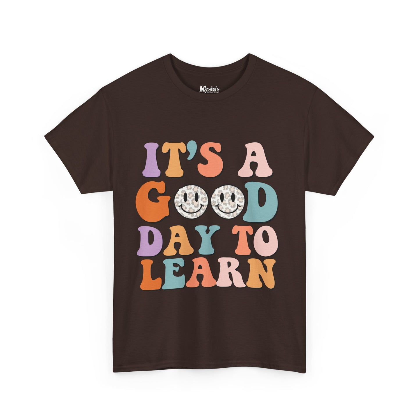 Cheerful Learning Tee - Unisex Cotton Shirt, Cute Back-to-School Gift, Classroom Outfit, Happy Everyday Wear, Student Motivation Top