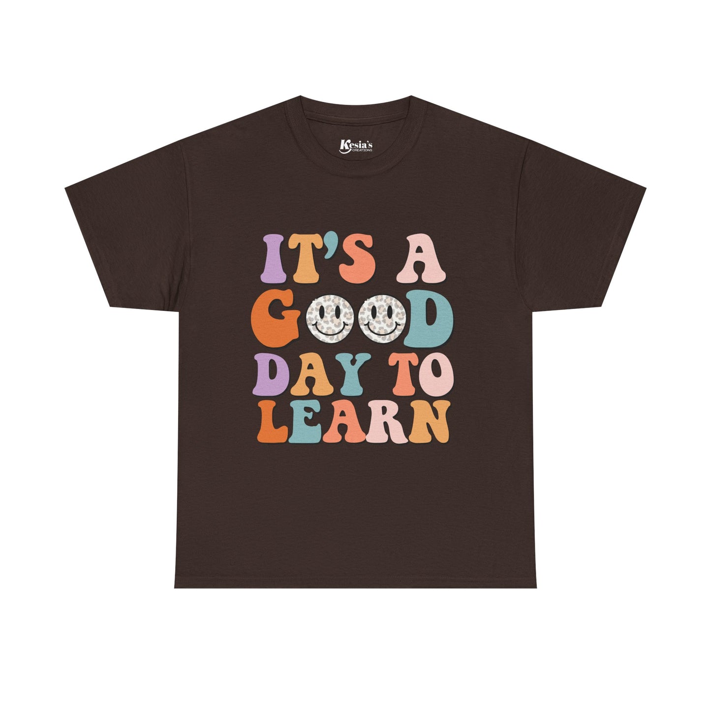 Cheerful Learning Tee - Unisex Cotton Shirt, Cute Back-to-School Gift, Classroom Outfit, Happy Everyday Wear, Student Motivation Top