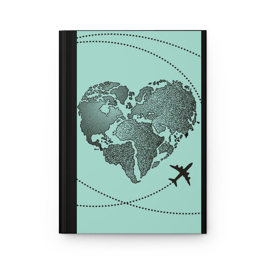 journal de carpeta dura / Amo viajar el mundo