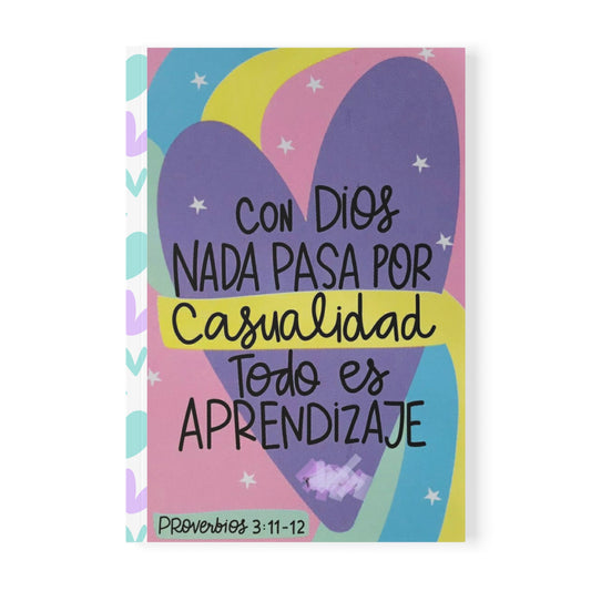 Colorful A5 Softcover Notebook with Heart Designs - Perfect for Journaling, Note Taking, Gifts, Students, Motivational Quotes