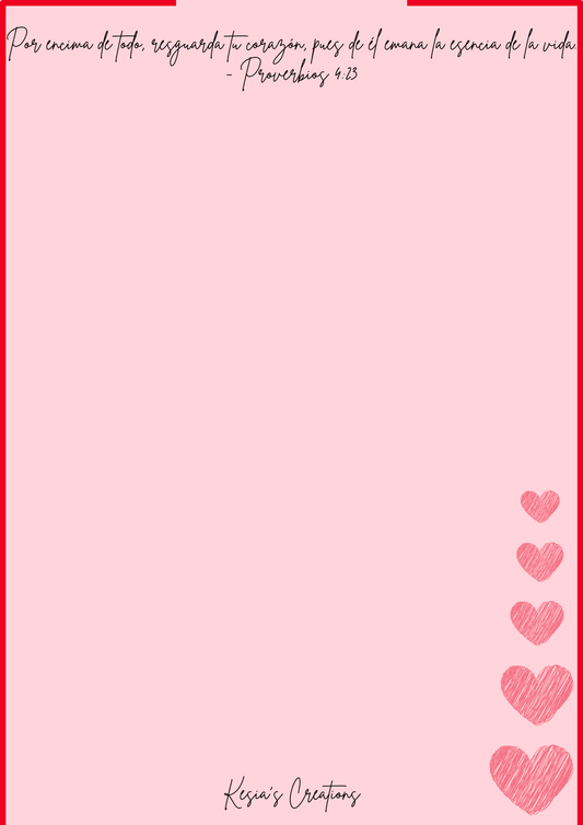 LIBRETA DE NOTAS / GUARDA TU CORAZÓN